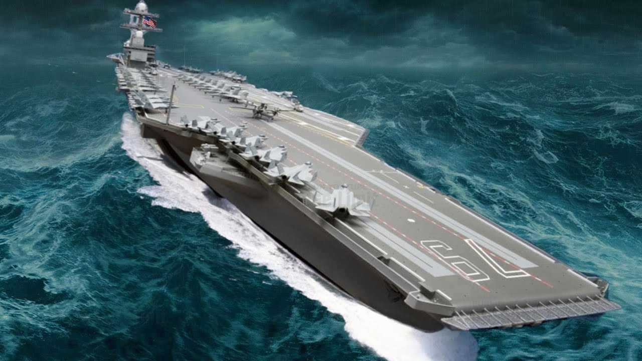 Why MONSTER WAVES Can't Sink US Navy's LARGEST Aircraft Carriers During Rough Seas