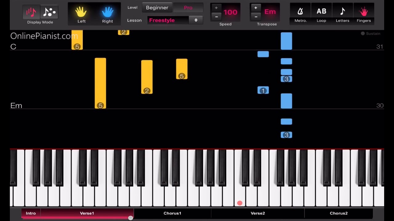 Pink | Just Like Fire (Alice) | Piano Tutorial