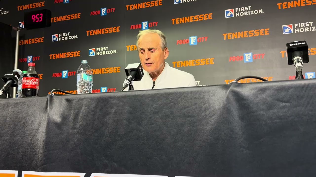 Tennessee HC Rick Barnes REACTS to the Vols' Win Over Auburn on Saturday Night in Knoxville