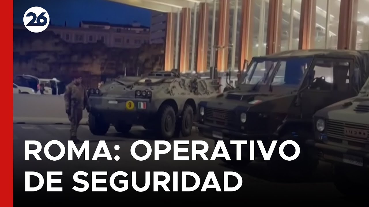 🇮🇹 ITALIA | El gobierno de Meloni desplegó tanques blindados en el Coliseo y la estación de Roma