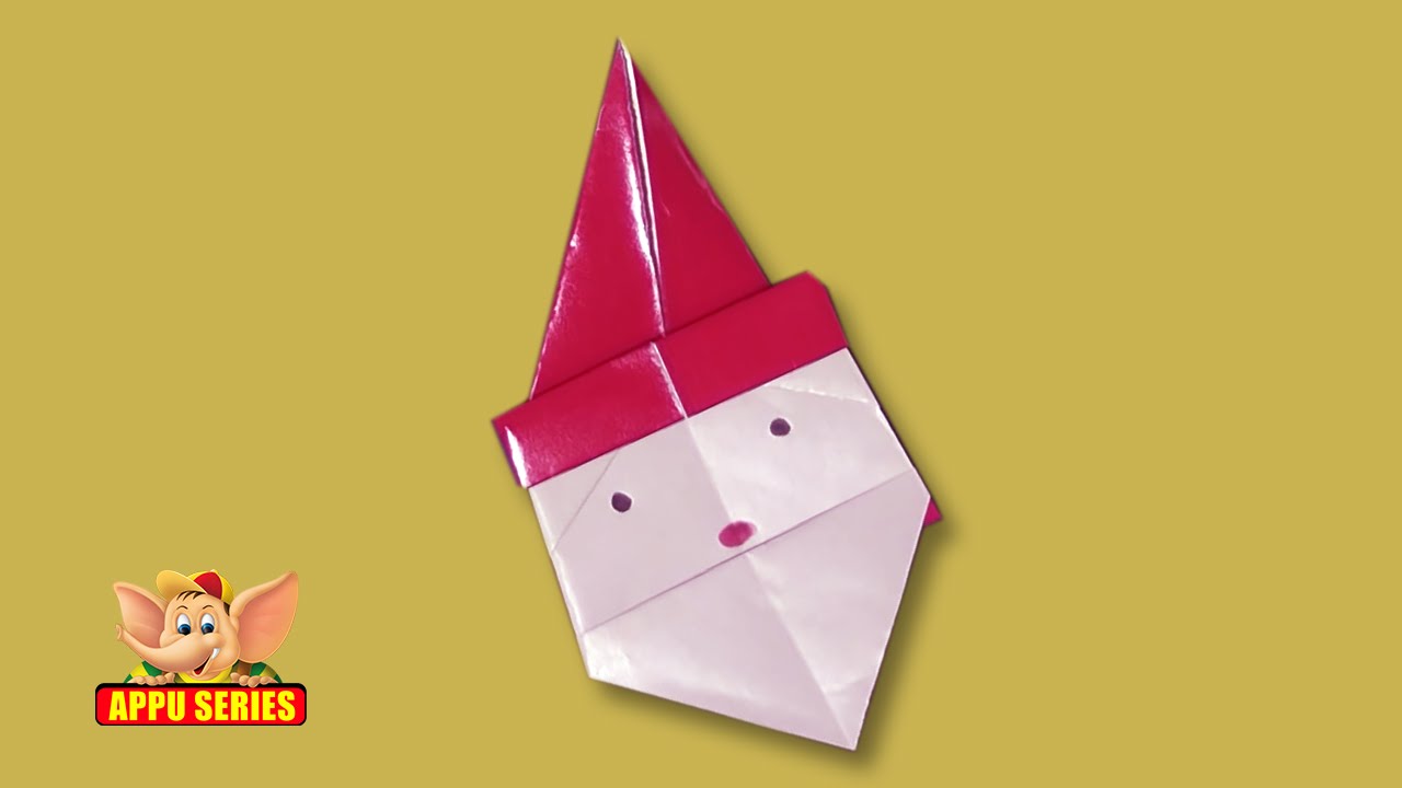 Arts and Crafts - Origami - Origami - Make a Santa Face