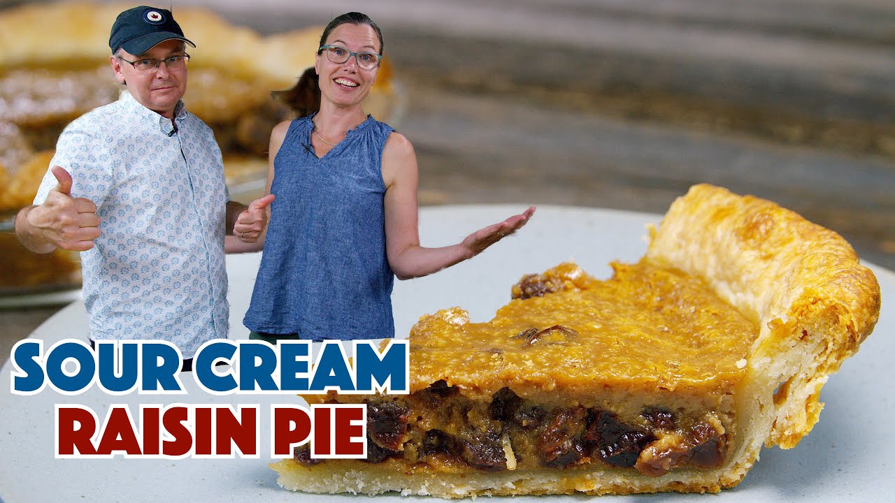 1943 Sour Cream Raisin Pie Recipe - Old Cookbook Show - Glen And Friends Cooking