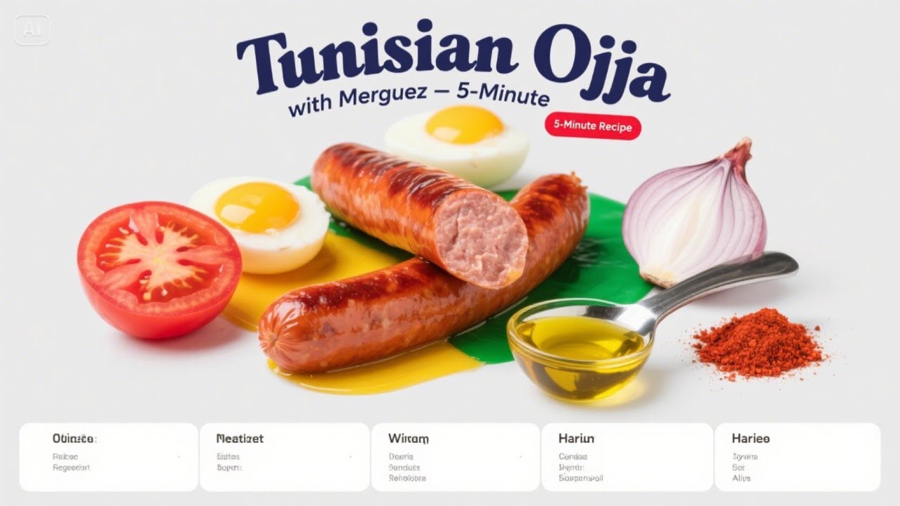 Tunisian Ojja with Merguez &ndash; Easy 1-Pan Recipe!