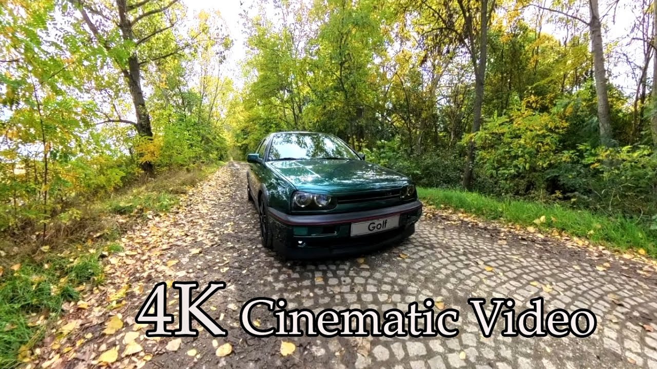 Volkswagen Golf 3 Dragon Green / [4K] Cinematic Video In Autumn