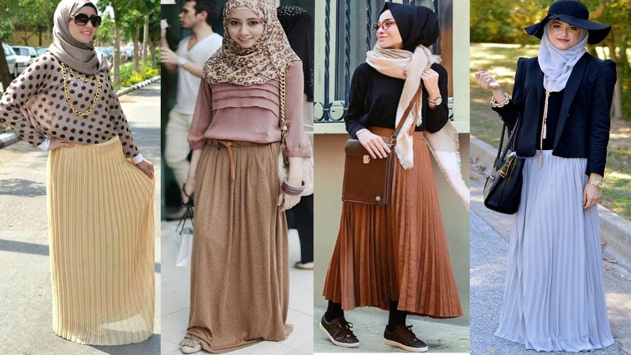 Maxi Skirt Lookbook Hijab Fashion Style 2017