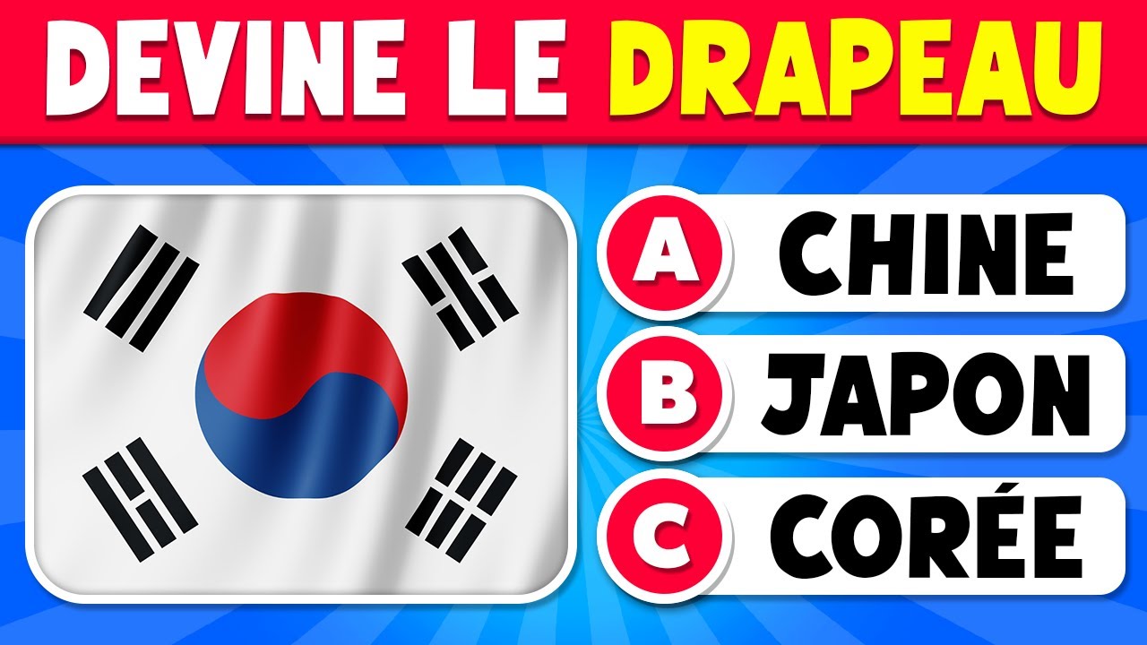 Devine le PAYS avec le DRAPEAU 🗺️🤔 | 60 Drapeaux du Monde