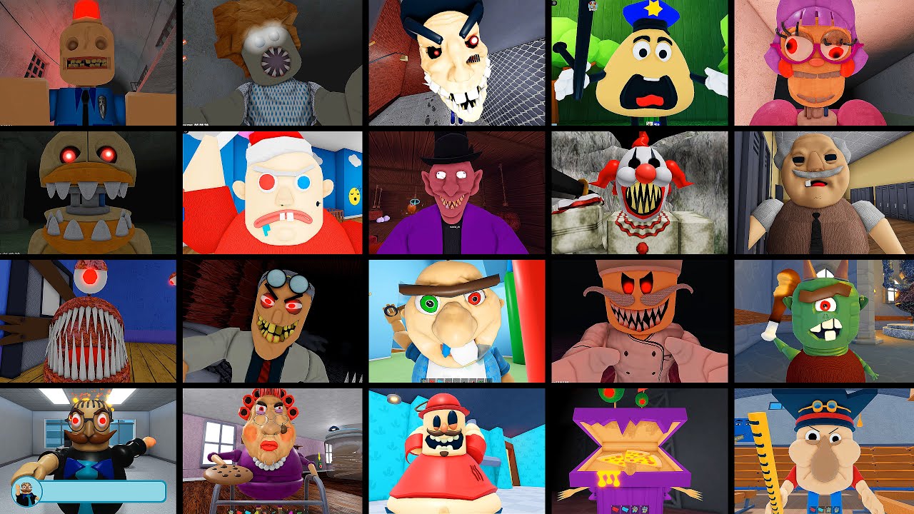 EPIC SCHOOL ESCAPE,SIREN COP'S PRISON!,SIR SCARY'S MANSION ,Team Dentist,Tim Farm,ROBLOX JUMPSCARES