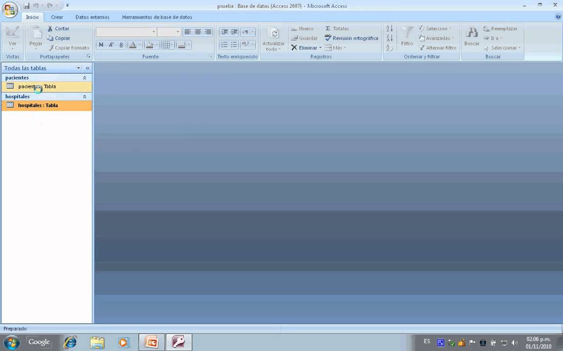 Tutorial Relacion de Tablas Access 2007 uno a muchos