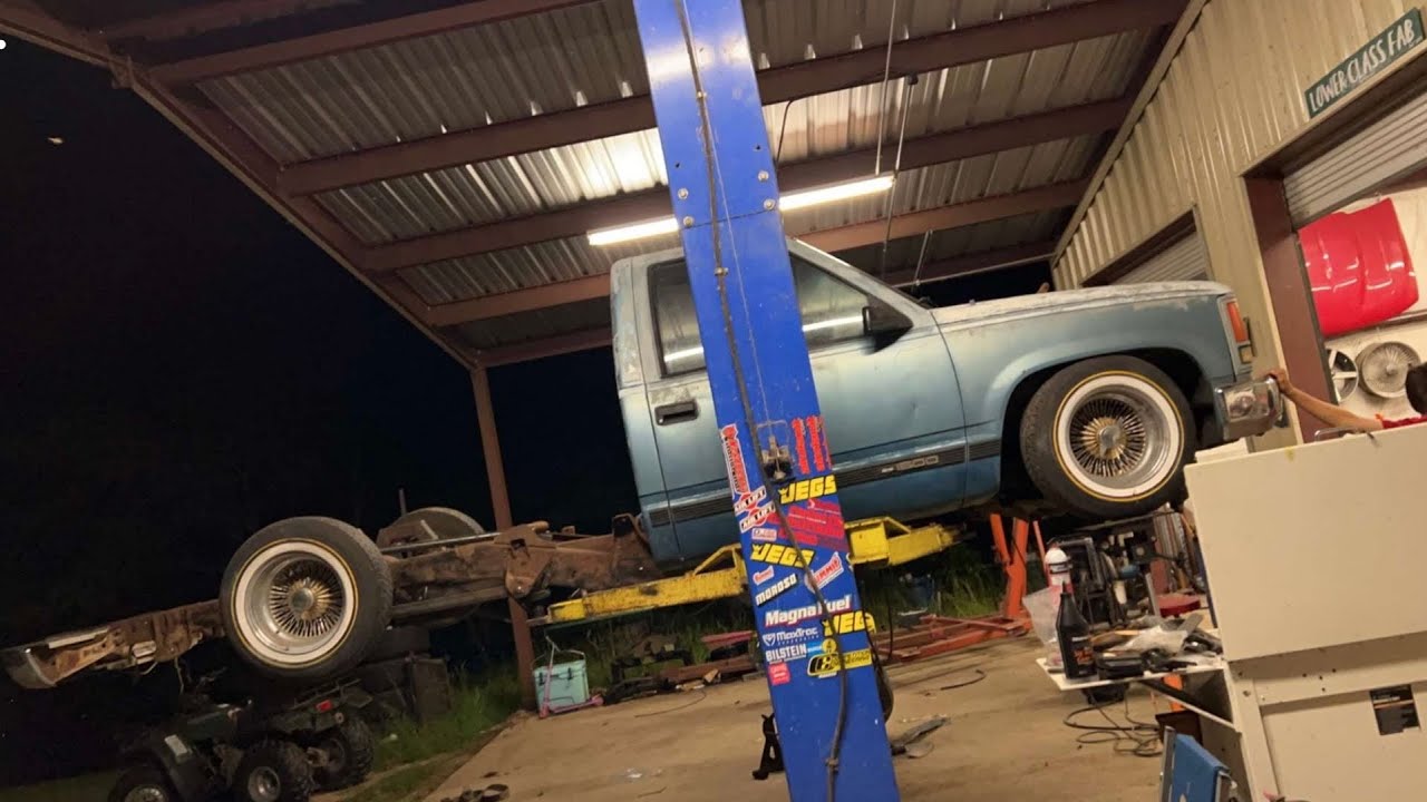Bagging an 88-98 Chevy Silverado 1500 part 2….NFamus Front kit mock up