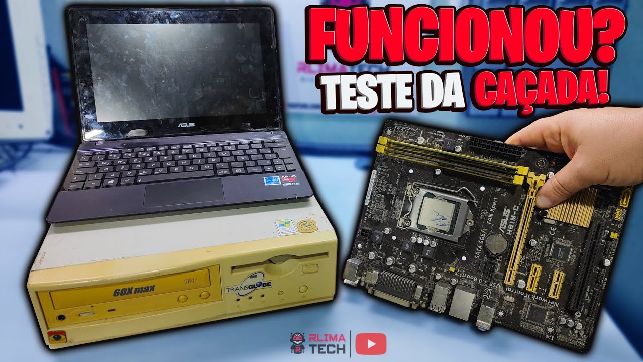 TESTE DA CAÇADA! Netbook ASUS, Kit i3 4a Gen e PC ITAUTEC RARO: TUDO FUNCIONOU? 🤯