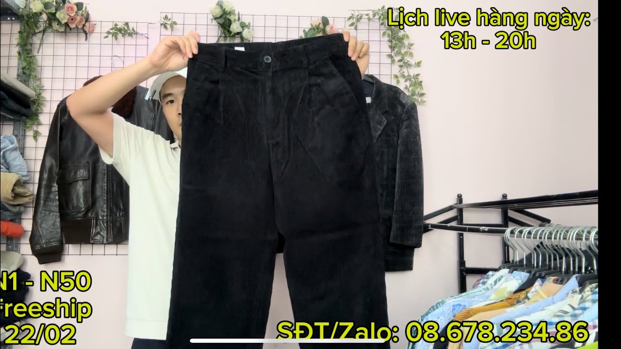 QUẦN NHUNG NHẬT HIỆU LEE EDWIN UNI GU BAO SHIP TOÀN QUỐC N1-N50 22/02