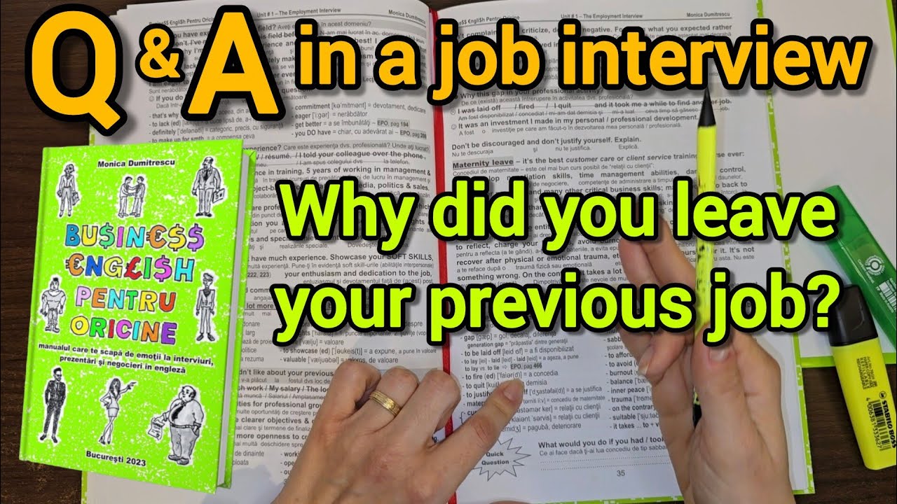 Lecţia # 364 📗 – Job Interview: Why did you leave your previous job? – Don’t panic 💥, it’s so easy! 