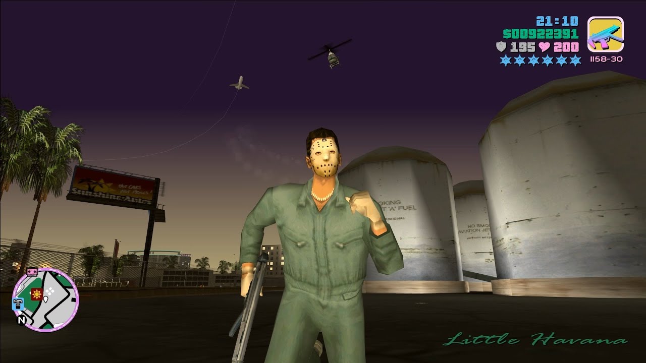 GTA Vice City 6 Star Fort Baxter Military Air Base Rampage + Escape