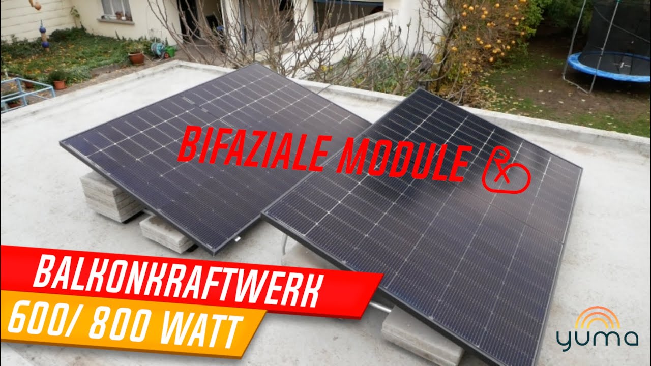 Balkonkraftwerk 2026 mit 800 Watt legal! Yuma Flat 840+ Bifazial PRO 💪Jetzt lohnt es sich noch mehr!