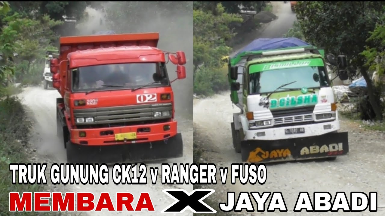 MUATAN 18 TON||ADU KUAT DUMP TRUK BATU KAPUR DI TANJAKAN