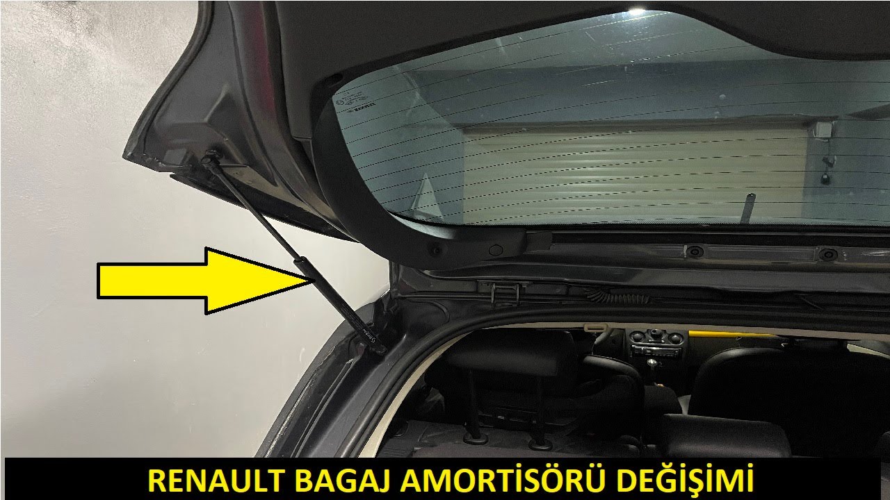 CLİO 3 / RENAULT BAGAJ AMORTİSÖR DEĞİŞİMİ / TEK BAŞIMA ZOR OLDU