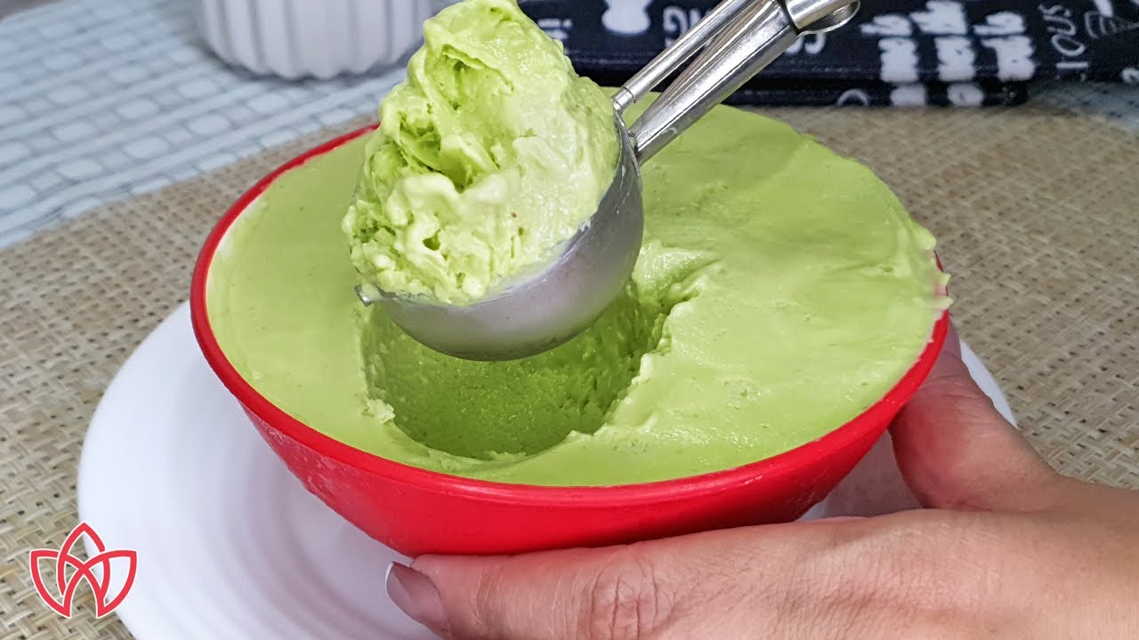 SORVETE DE ABACATE CASEIRO - Só 3 Ingredientes