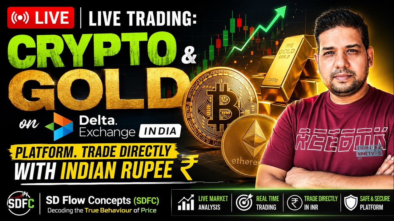 🚨 Bitcoin Breakout Today? LIVE | BTC, ETH, SOL, Gold & Silver Trading | Smart Money Concepts