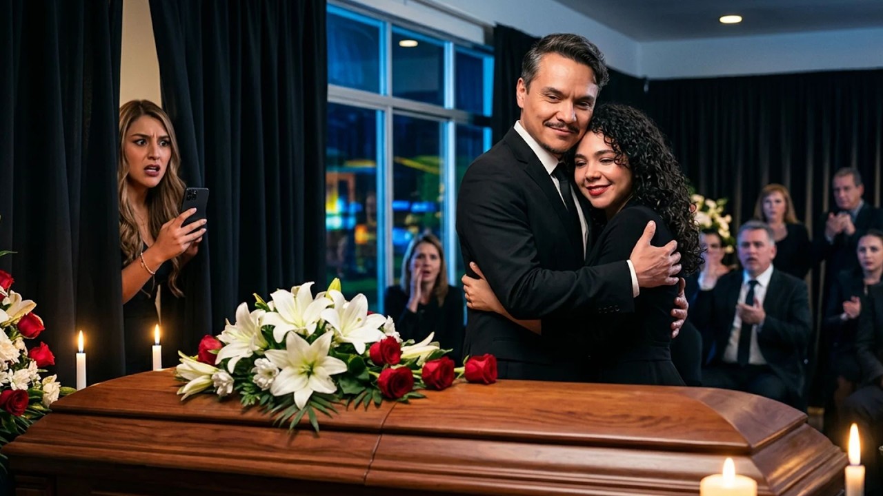 She faked her own funeral to discover her husband's lover.