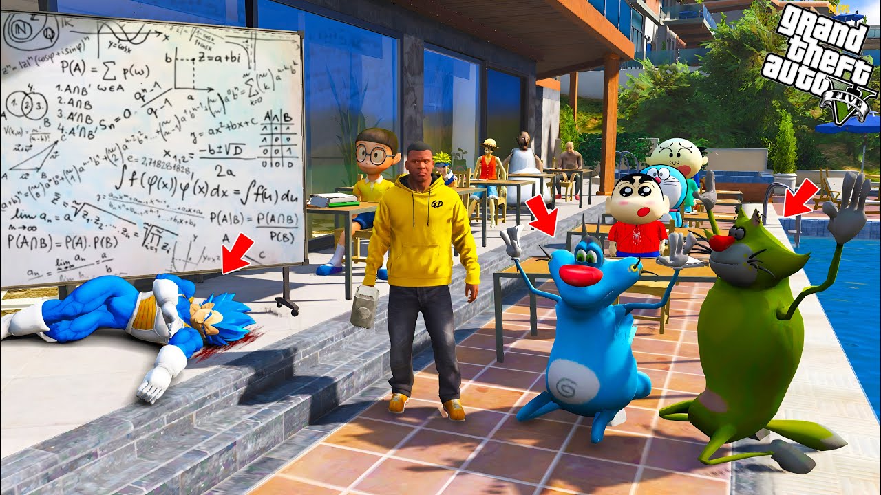 FRANKLIN Ask Question & Answers In His Tution With Shinchan In GTA 5 | Part 4