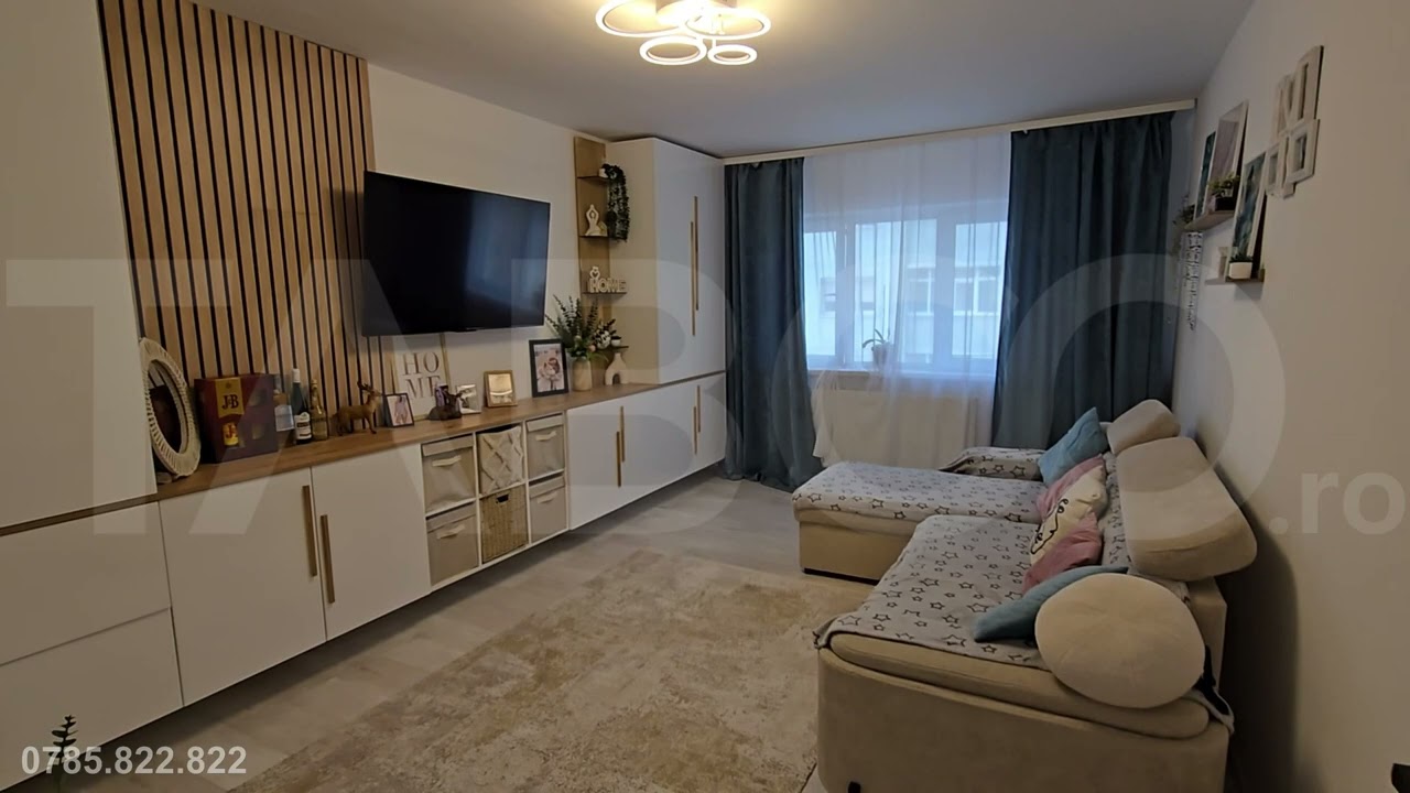 Apartament decomandat de vanzare mobilat pivnita Vasile Aaron Sibiu