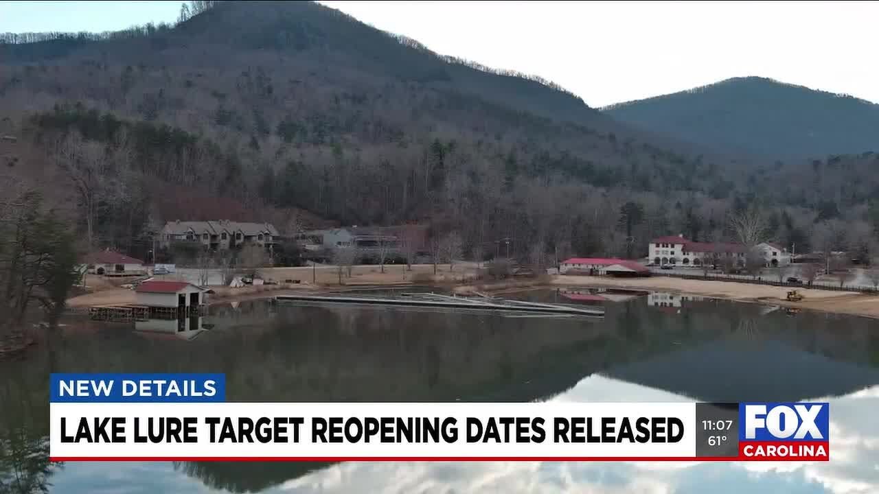 Lake Lure announces target dates for reopening in 2026