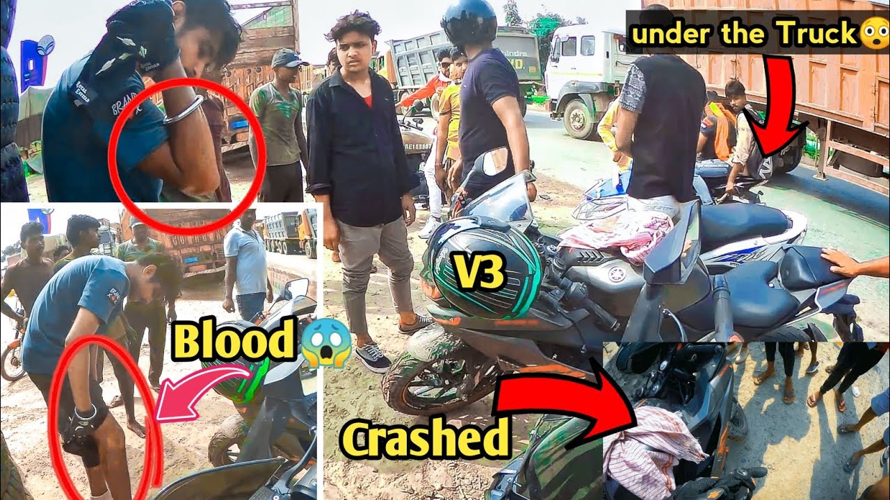 R15 V3 Deadly Accident at 140km/ph|😨| Rider & Pillion Almost Dead😢 ||Bike Condition after Accident