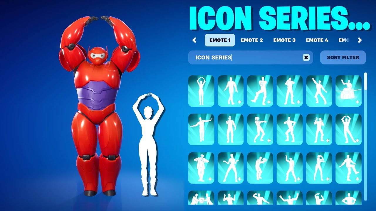ALL FORTNITE ICON SERIES DANCES & EMOTES