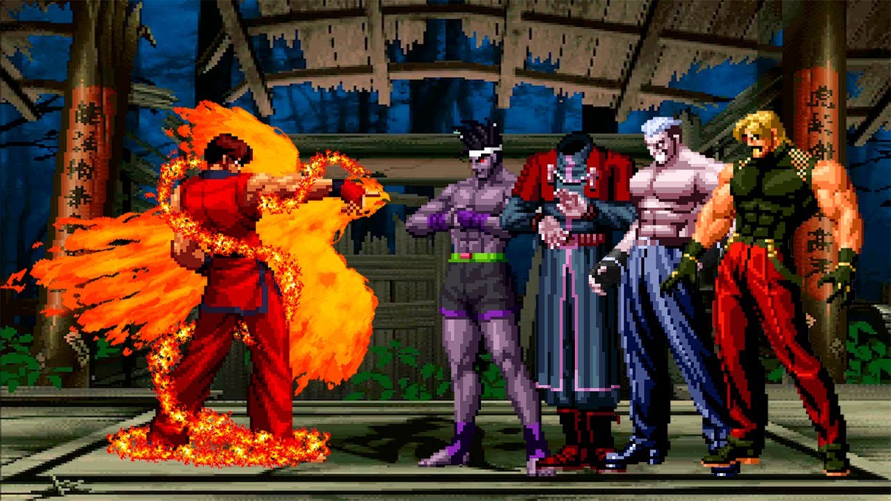 [KOF Mugen] God Kim vs KOF Bosses Team