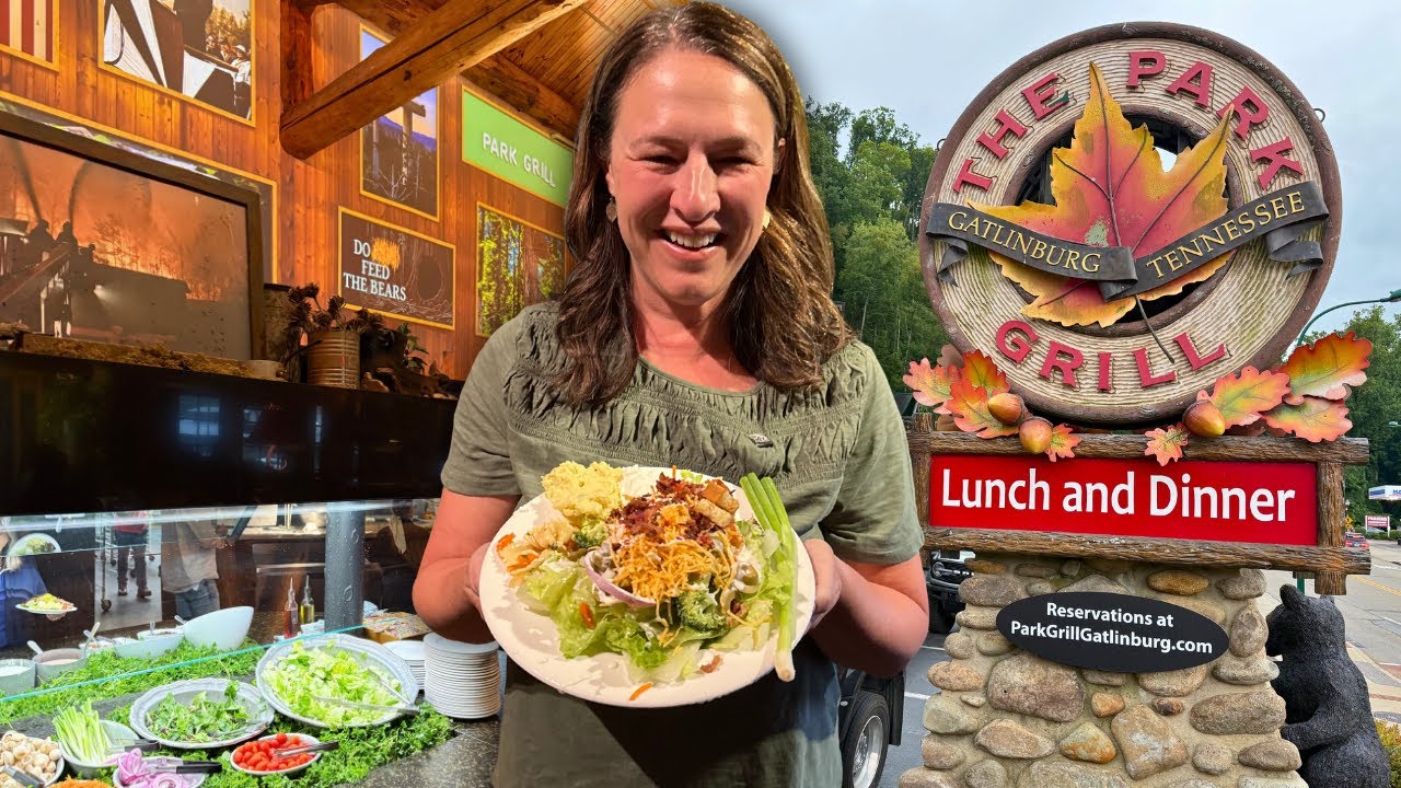 NEW Timber Tails Show & Menu at The Park Grill in Gatlinburg | BEST Salad Bar in The Smokies?