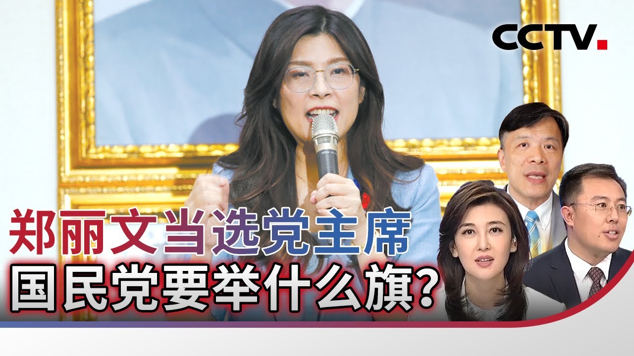 郑丽文当选党主席 国民党要举什么旗？20251019 | CCTV中文《海峡两岸》