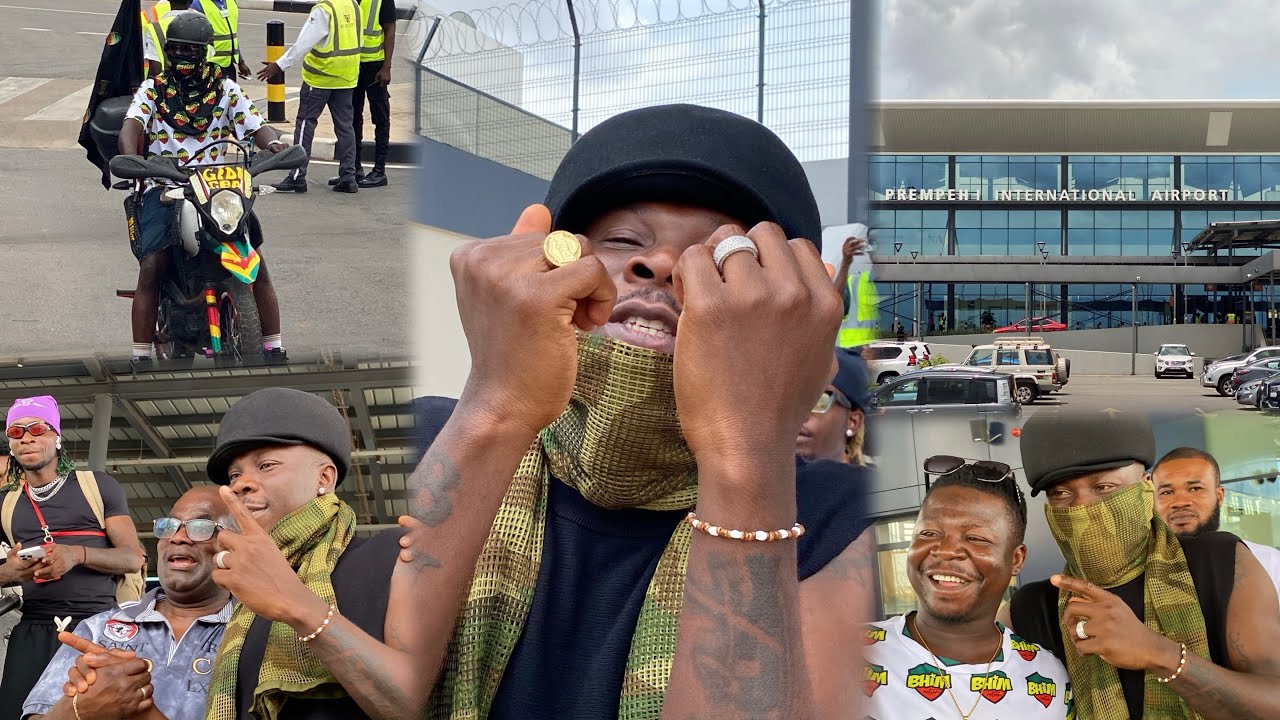 🔥🔥Watch Stonebwoy Grand Style Arrival at Kumasi Int Airport for Easter Musical concert at Ejisu