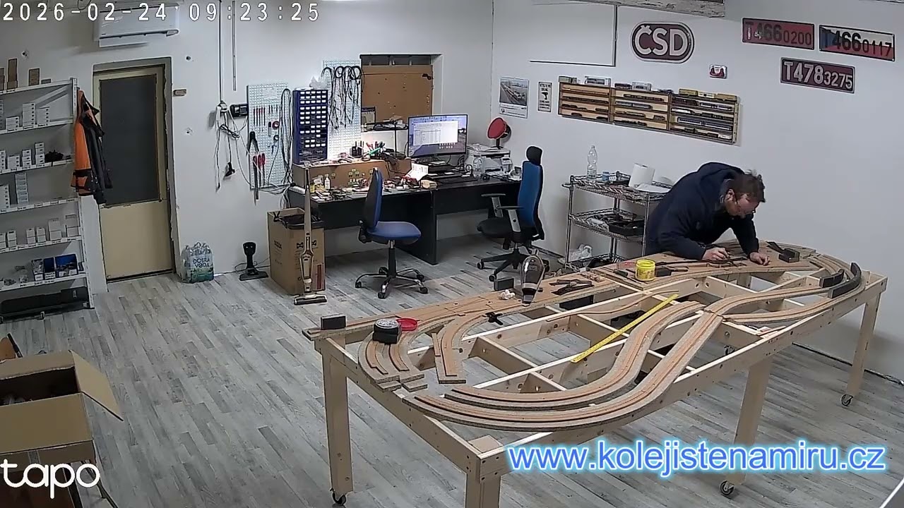 Kolejiště H0 320x120 cm - Průběh prací 2