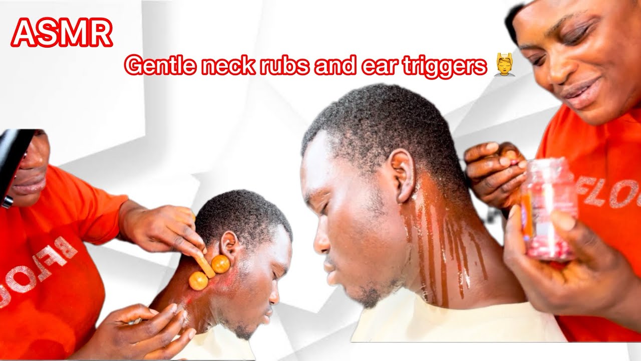 Neck + ear massage for tingles that melt stress away ft @QueenMariamASMR 
