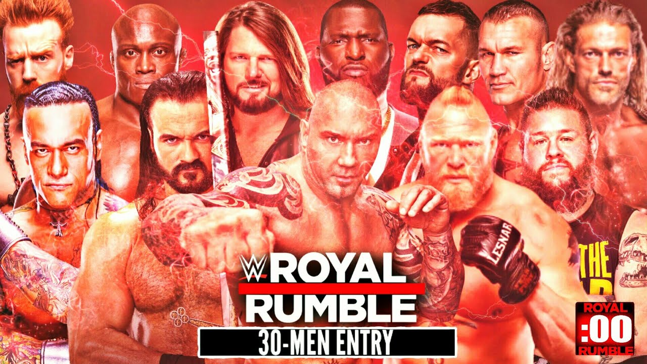WWE ROYAL-RUMBLE 2022 30 MEN'S ENTRY PREDICTION