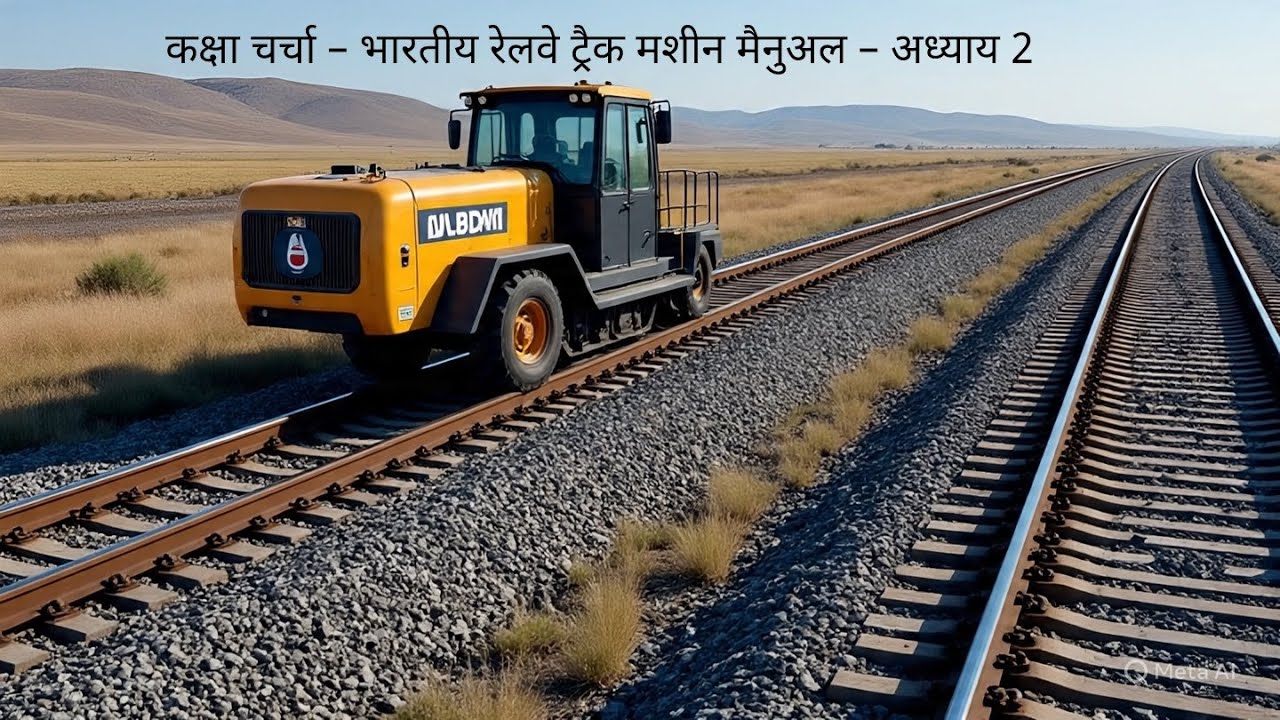 IRTMM CH 2 | कक्षा चर्चा – भारतीय रेलवे ट्रैक मशीन मैनुअल – अध्याय 2