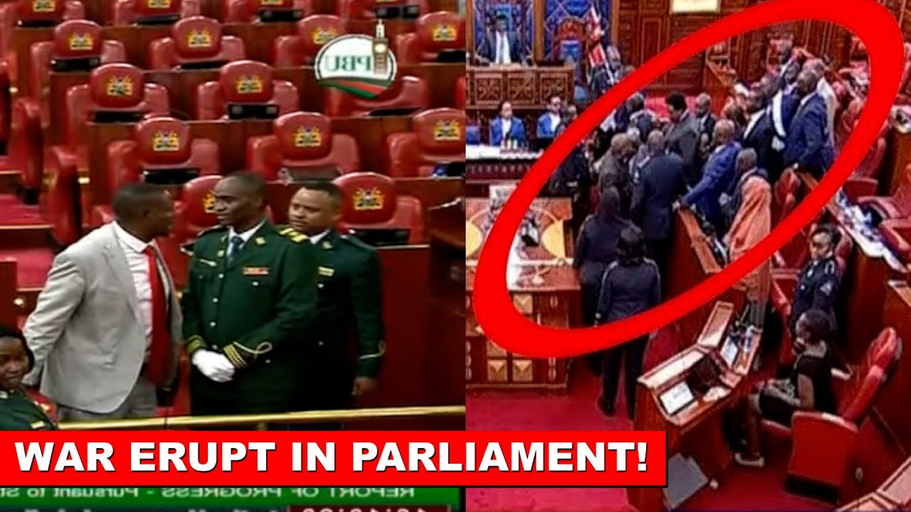 В парламенте началась война. Роберта Мбуи и Мавате выгнали за крики «РУТО ХОЧЕТ!»
