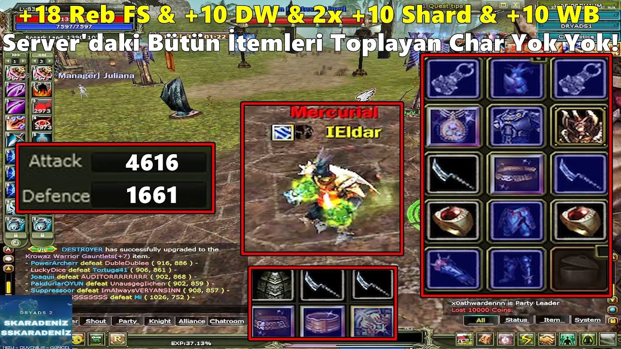 DostWeDusmaN | +18 Reb FS & +10 DW'li Full İtem Asas Charı Tanıtıp PK'ya Çıkıyor! | Knight Online