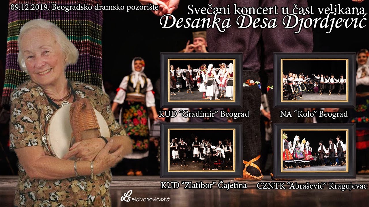 Koncert u cast velikana - Desanka Desa Djordjevic // Beogradsko dramsko pozoriste, 09.12.2019.