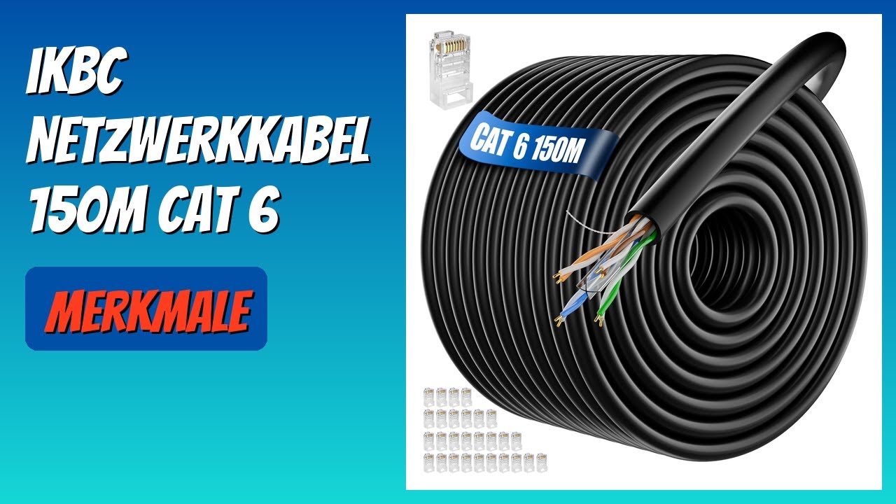 BEWERTUNG (2026): ikbc Netzwerkkabel 150m Cat 6. Infos