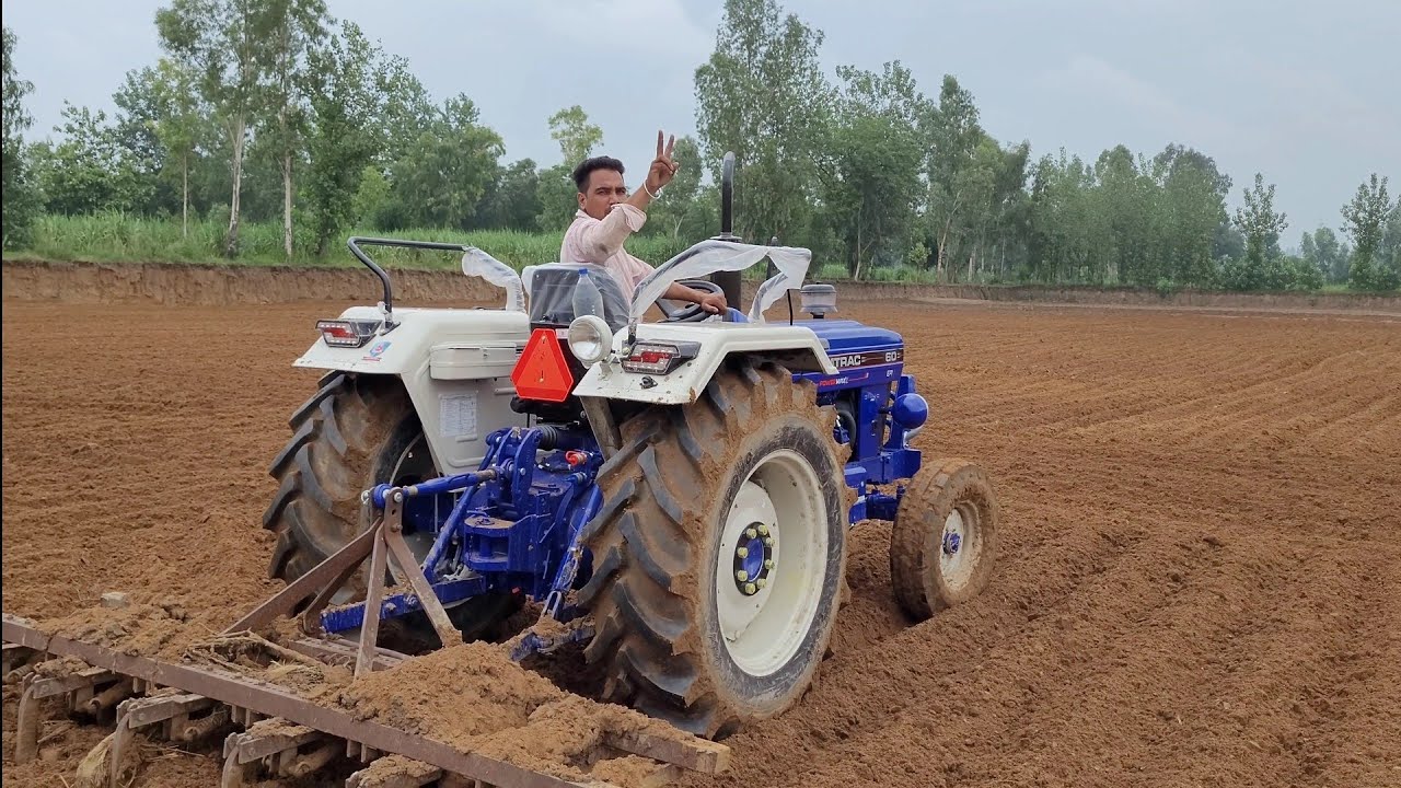 नया ट्रेक्टर लेते ही खेत मे पाड़ दिए फिल्टर Farmtrac 60 epi on tilar
