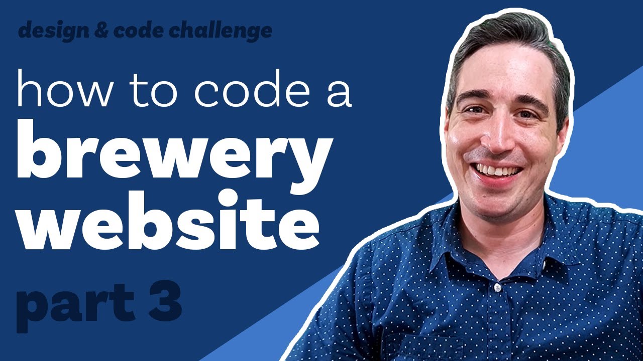 How to code a brewery website - The Intro Section [Design & Code] Code part 3