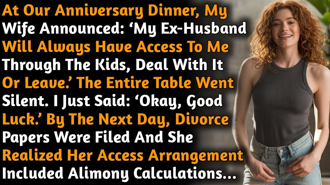 At Dinner, My Wife Announced: ‘My Ex-Husband Will Always Have Access To Me... - Reddit Revenge Story