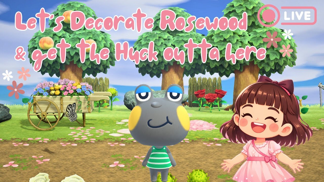 Decorating Rosewood & (hopefully) Villager Hunting | ACNH Live Stream