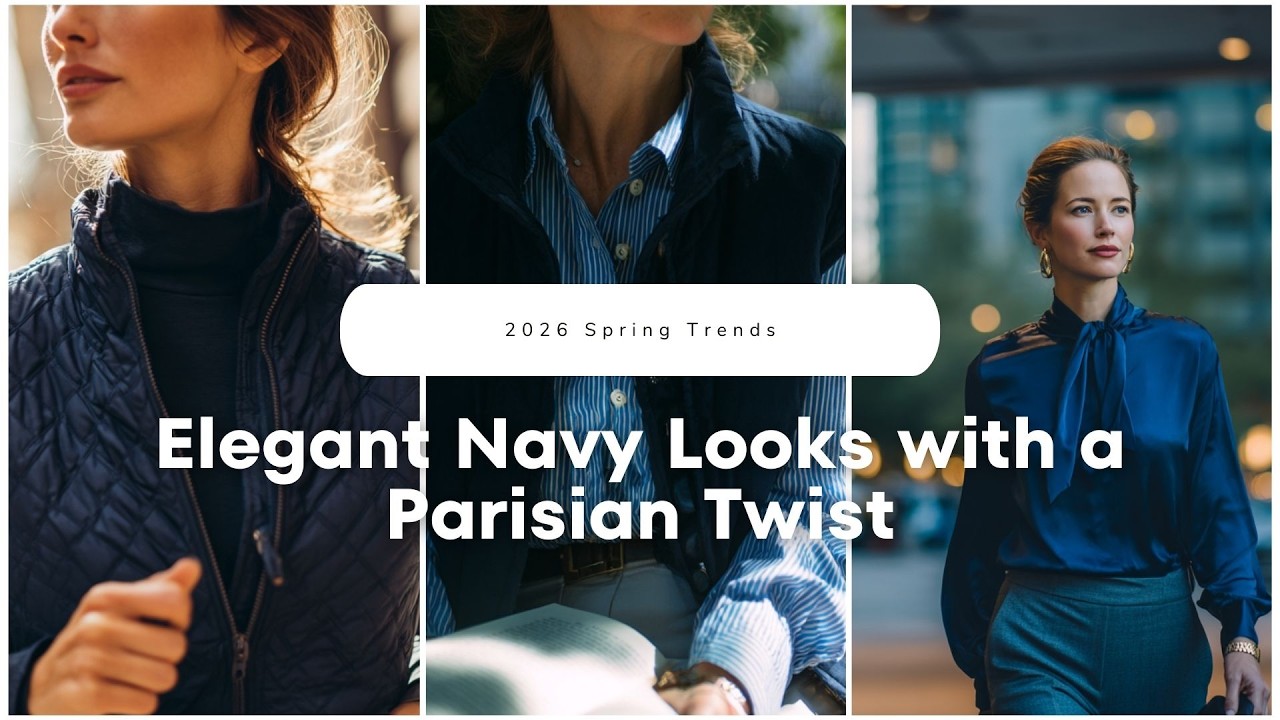 2026 Spring Trends 🧥 Elegant Navy Looks with a Parisian Twist