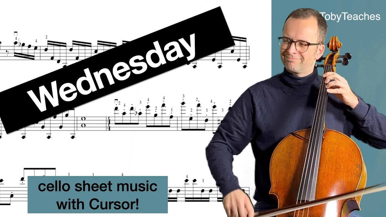 Wednesday | Paint It Black | Cello Practice | Cello Sheet Music