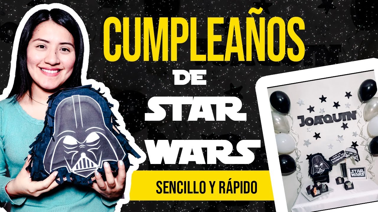 Decoración de cumpleaños para hombre | Star Wars | muy fácil