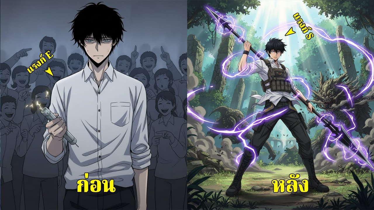 เด็กมัธยมแรงก์ E ที่กลายเป็นอัจฉริยะสายฟ้าระดับ S ภายในคืนเดียว - สรุปมังงะ
