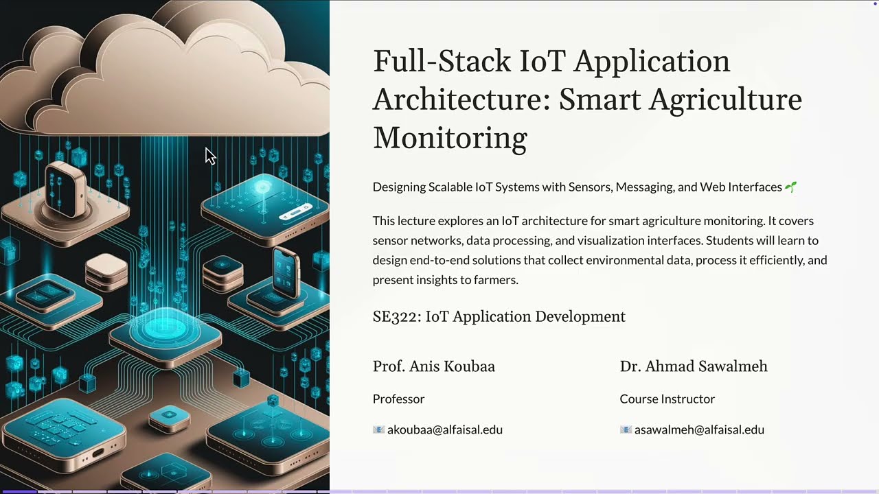 Full-Stack IoT Application Architecture: Smart Agriculture Monitoring