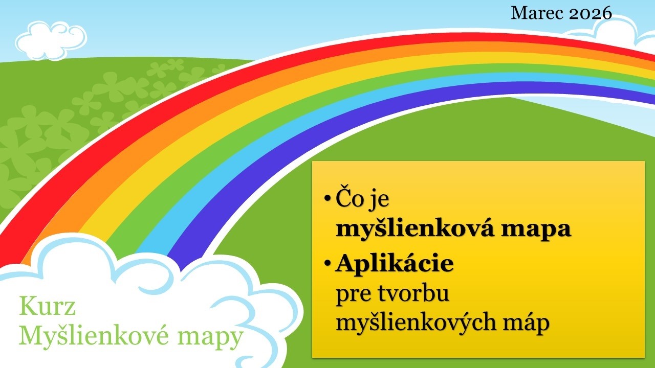 Myšlienkové mapy - Úvodné informácie, čo je myšlienková mapa, aplikácie pre tvorbu myšlienkových máp